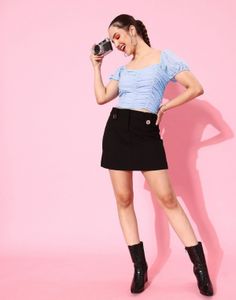 Blue Polka Dot Top.SIZE-28-34.BRAND NEW