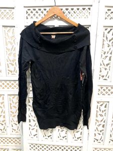 🏷️New With Tag Imported Black Knit Sweater A