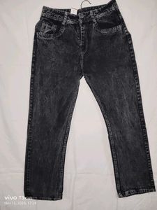 Black Acid Wash Jeans