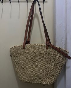 Loewe Inspired Woven Handbag