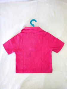 Casual Collar Crop Top