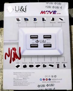 QUADUSB HUB 4 PORT 100% WORKING AND NEW CONDITION