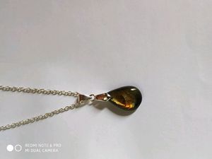 LABRADORITE tiny drop pendant 😍