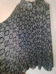Printed Pleated Skirt