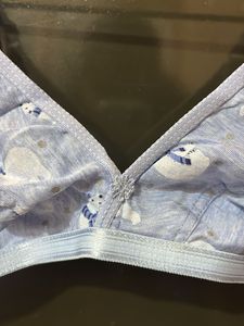 Cute Polar Bear Print Bra