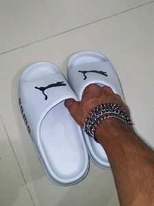 Puma Slides - White