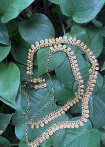 Gold Plated Coin Necklace Set