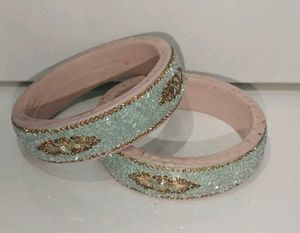 Light Sea Green Lakh Kangan