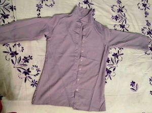 Lavender Button-Up Shirt