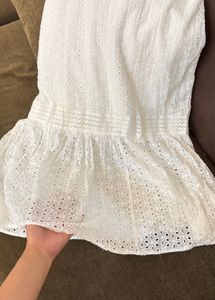 Elegant White Lace Dress