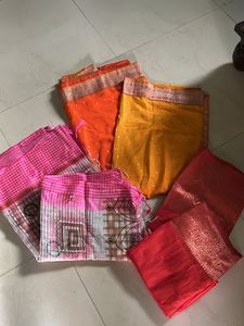 Combo Of Three Sarees❤️