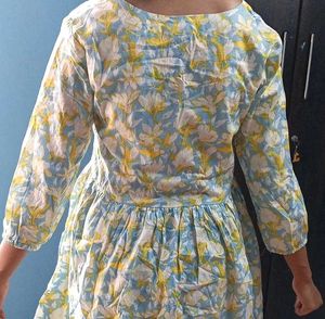 Floral Print Tunic Top