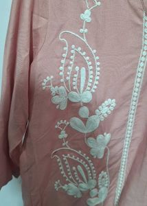 Embroidered Pink Top