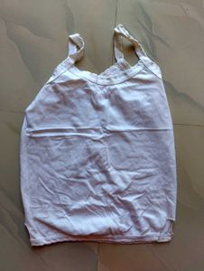 New White cotton slip xs-s