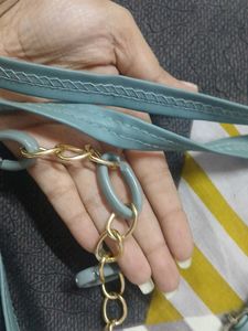 Grey Chain Crossbody Bag