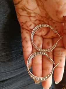 Textured Gold Hoop Earrings