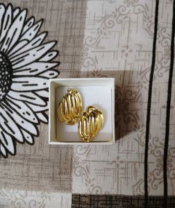 Vintage Gold Tone Clip Earrings