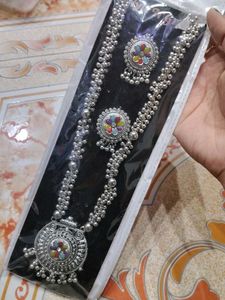 Silver Tone Necklace Set