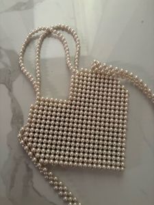 Elegant Pearl Beaded Handbag