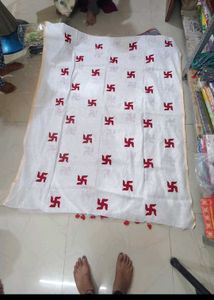 Swastik Print  Saree