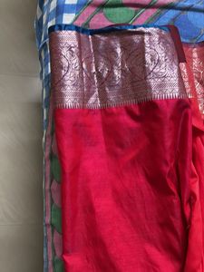Red Ethnic ready to wear saree