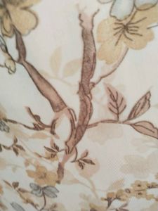 Soft Silky Floral Print Door Curtain 7*4 Size
