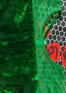 Emerald Green Velvet Dress