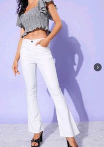 White Flared Jeans