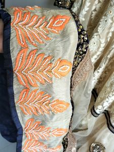 Beautiful Heavy Work Long Gown With Beads Wor