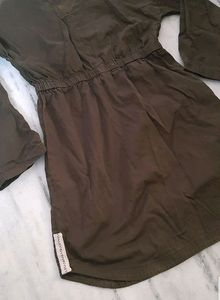Olive Denim Dress
