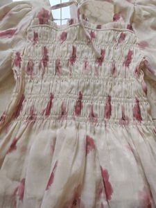 Floral Chiffon Balloon  Top