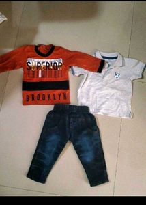 New Baby Set + Pantaloons T Shirt