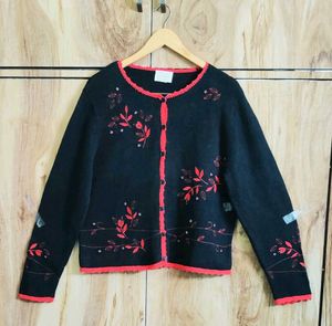 Enbroidery Work Cardigan Size-36