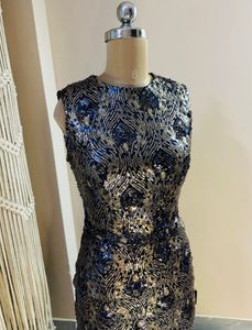 Heavy Sequinced Trail Dress