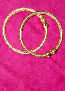 Gold Plated Two Bracelet