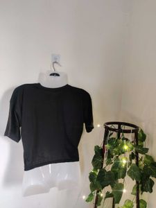 Black Cute Graphic Tee