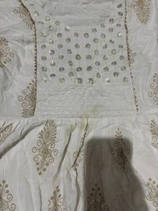 White Kurta Anarkali
