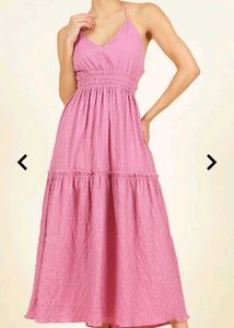 Flared Cinched Waist Dress