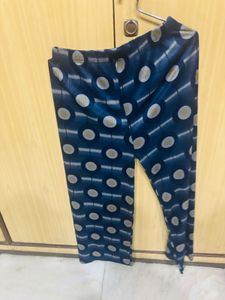 Black &amp; White Patterned Pants