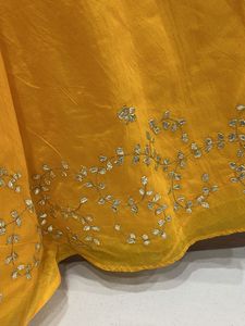 Yellow Embroidered Skirt