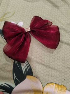 Combo - 9 Organza Bow Clips