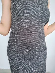 Party Wear Black Mid Silver Glitter Dress..Bust -3