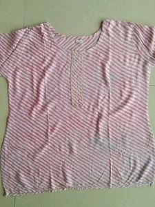 Pink Leheriya Top Size-XXL