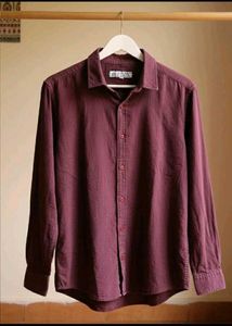 Burgundy Casual Shirt for men (L)