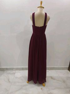 Sale🎊🎉Elegant Burgundy Maxi Dress