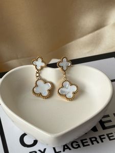 White Clover Earrings Van Cleef