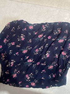 Floral Print Crop Top