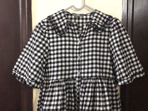 Gingham Babydoll Dress Length 29 Bust 30