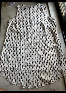 Cat print tunic
