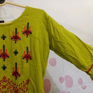 Chartreuse Tunic Top